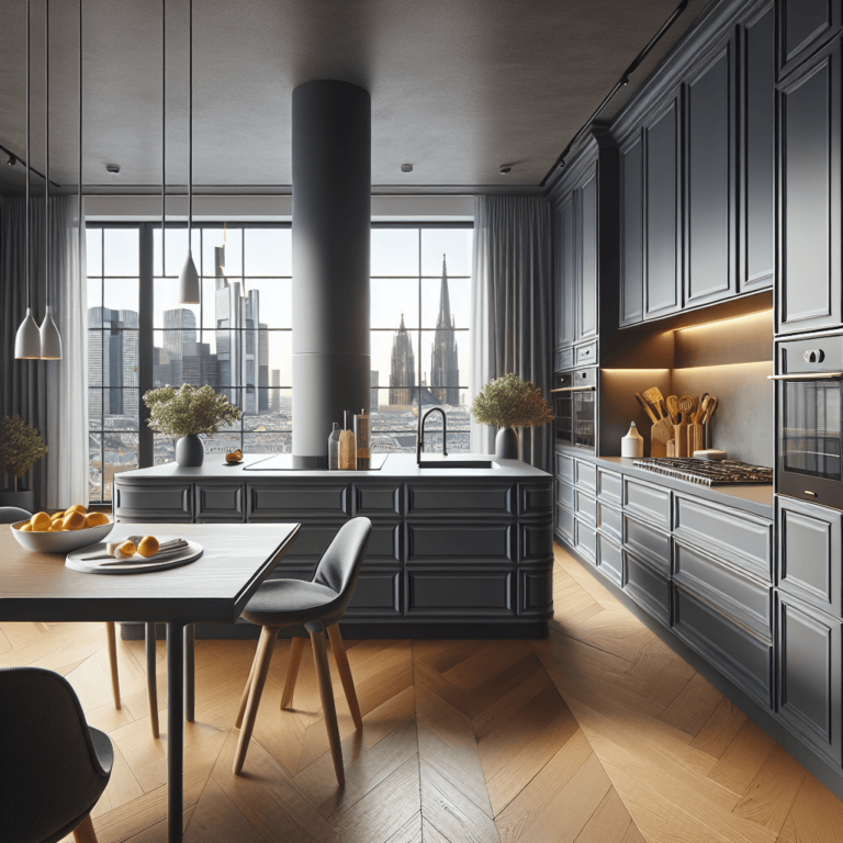 anthrazitfarbene Anrichte Küche-Frankfurt am Main