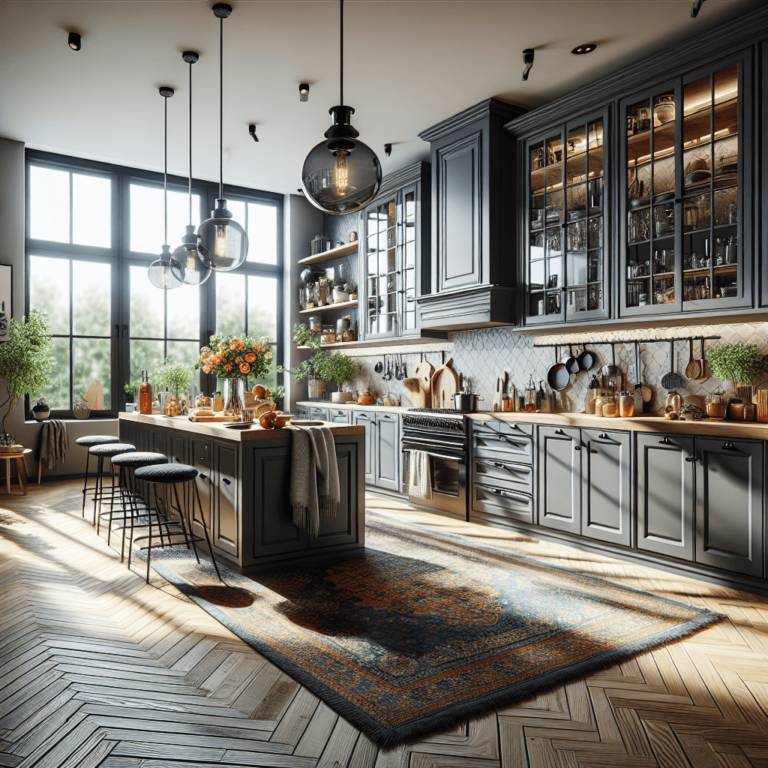 anthrazitfarbene Boho Style Küche-Frankfurt am Main