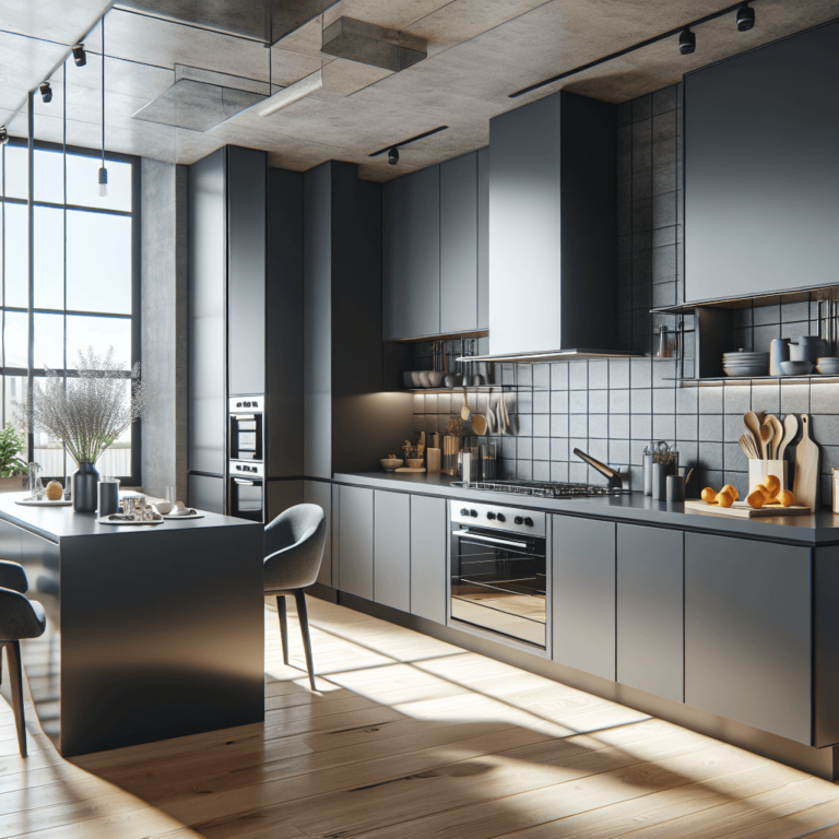 anthrazitfarbene Design Küche-Frankfurt am Main