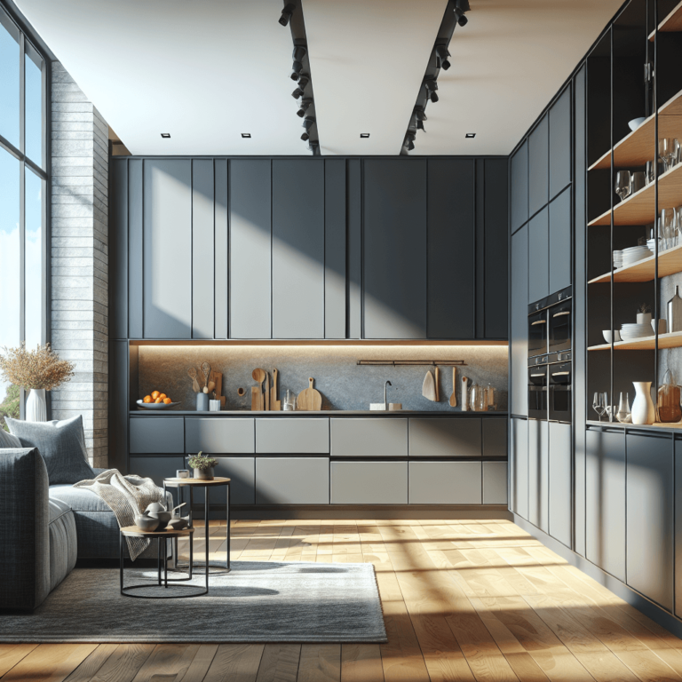 anthrazitfarbene Einbauküche-Frankfurt am Main