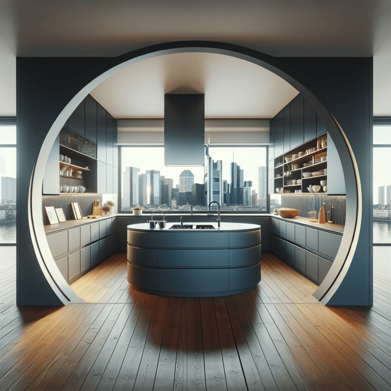 anthrazitfarbene Rondell Küche-Frankfurt am Main