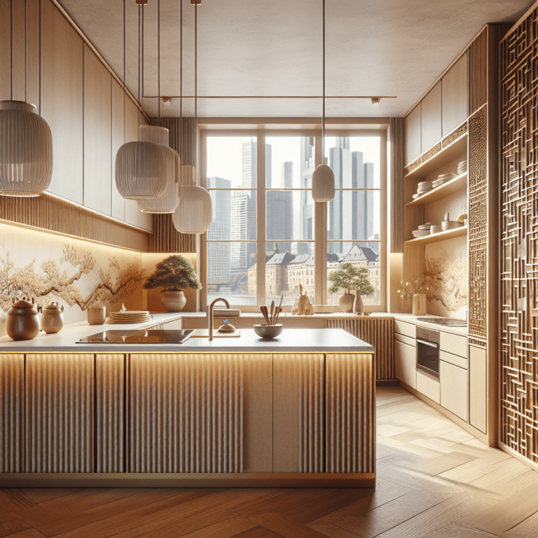 beige Küche im asiatischen Stil-Frankfurt am Main