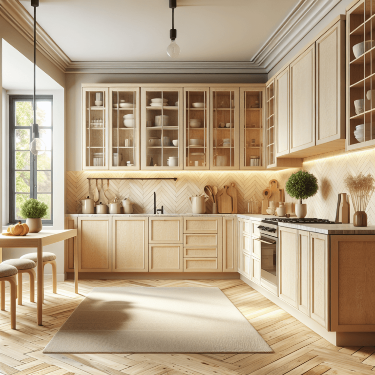 beige Küche im skandinavischen Stil-Frankfurt am Main