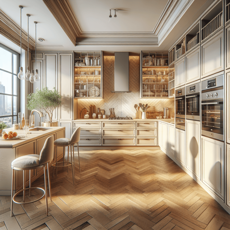 beige Küche mit Stahlakzenten-Frankfurt am Main