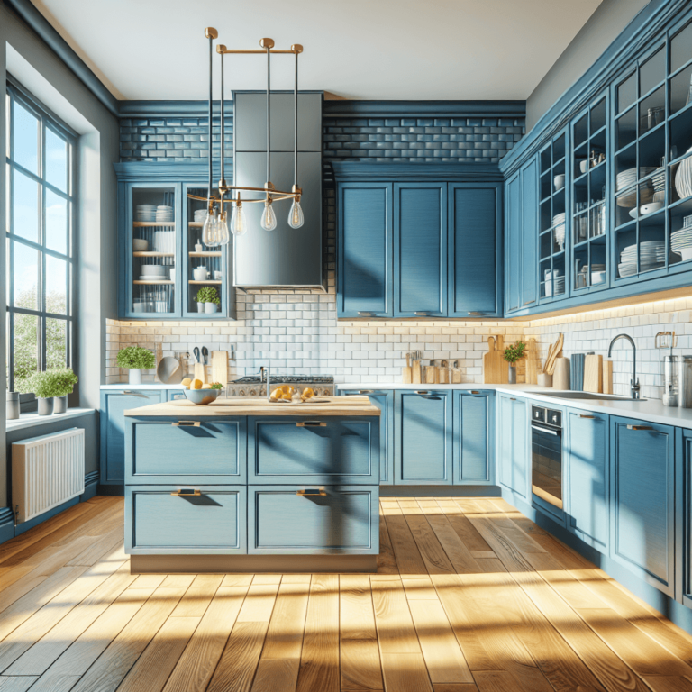 blaue Amerikanische Küche-Frankfurt am Main