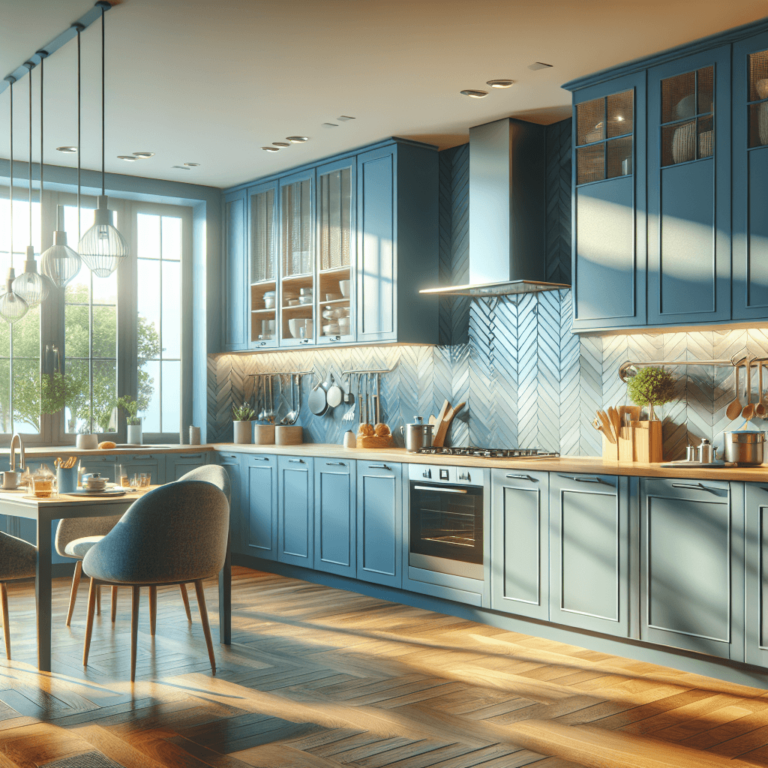 blaue Barrierefreie Küche-Frankfurt am Main