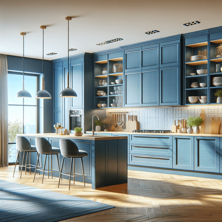 blaue Komplett Küche-Frankfurt am Main