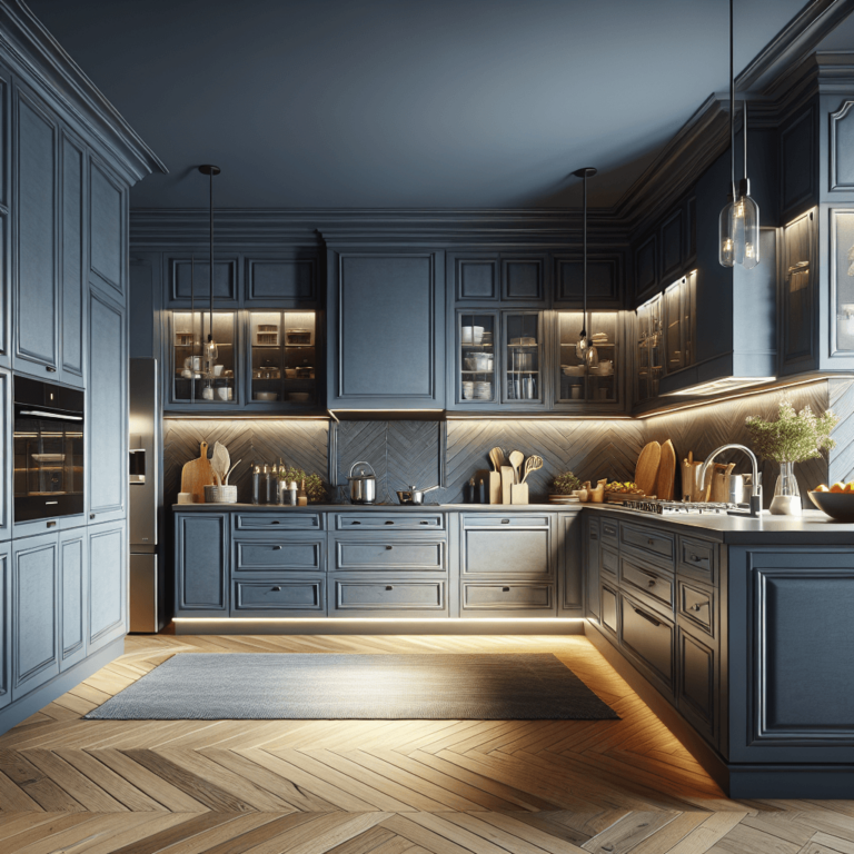 blaugraue Amerikanische Küche-Frankfurt am Main