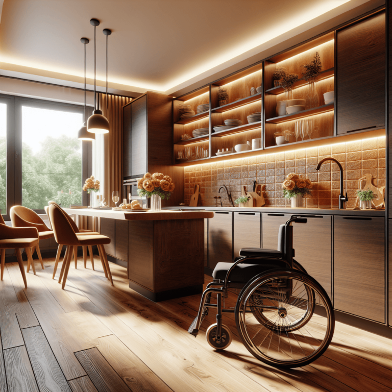 braune Barrierefreie Küche-Frankfurt am Main
