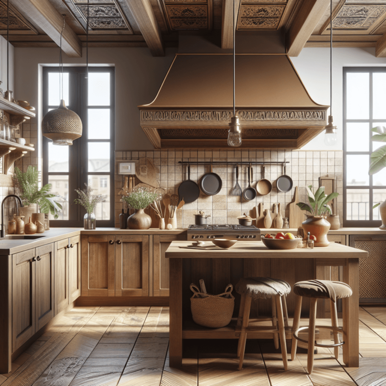 braune Boho Style Küche-Frankfurt am Main