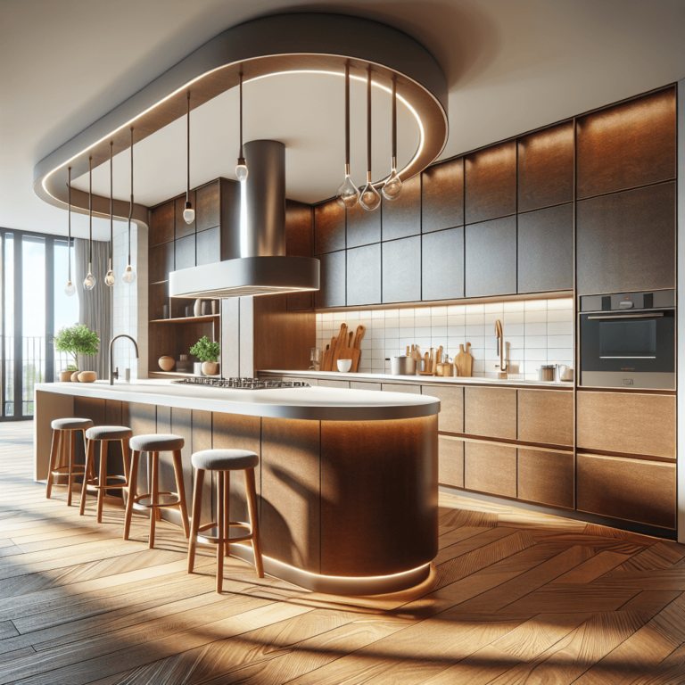 braune Küche in G-Form-Frankfurt am Main