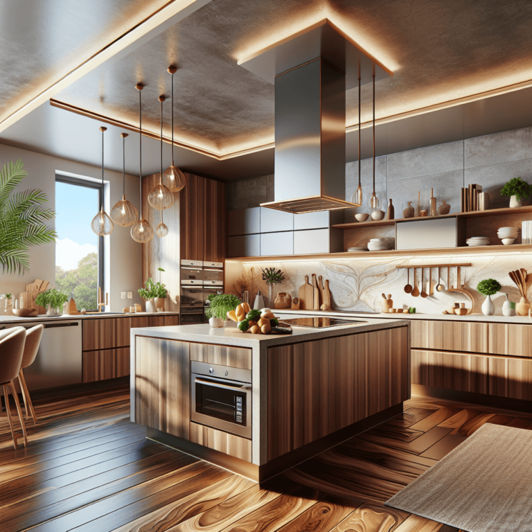 braune Küche in L-Form-Frankfurt am Main