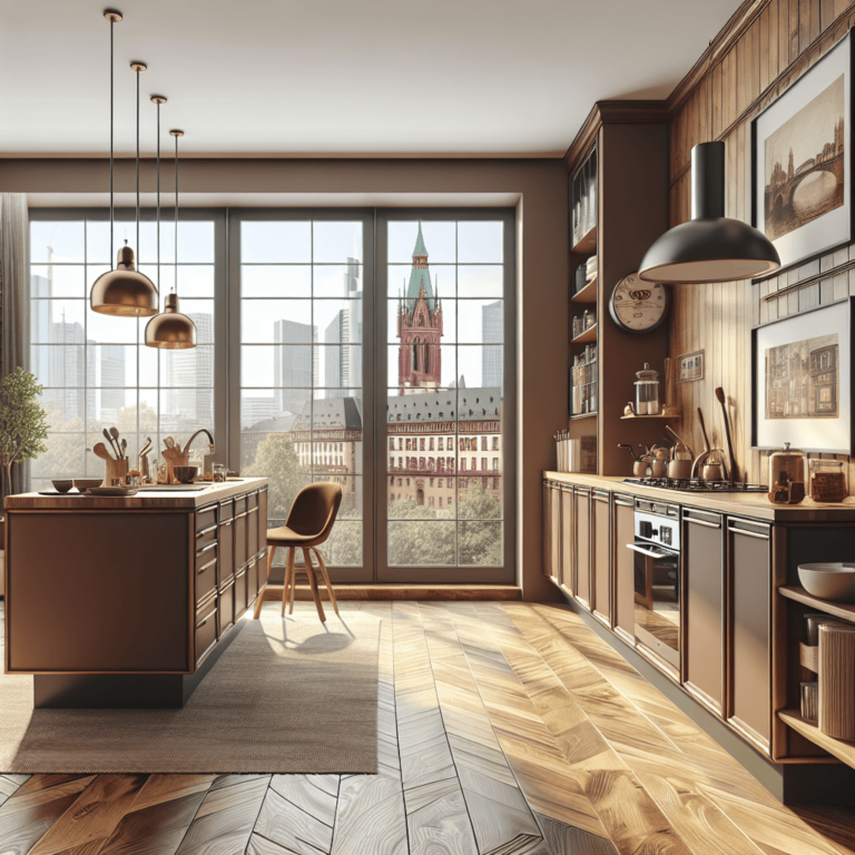 braune Retro Küche-Frankfurt am Main