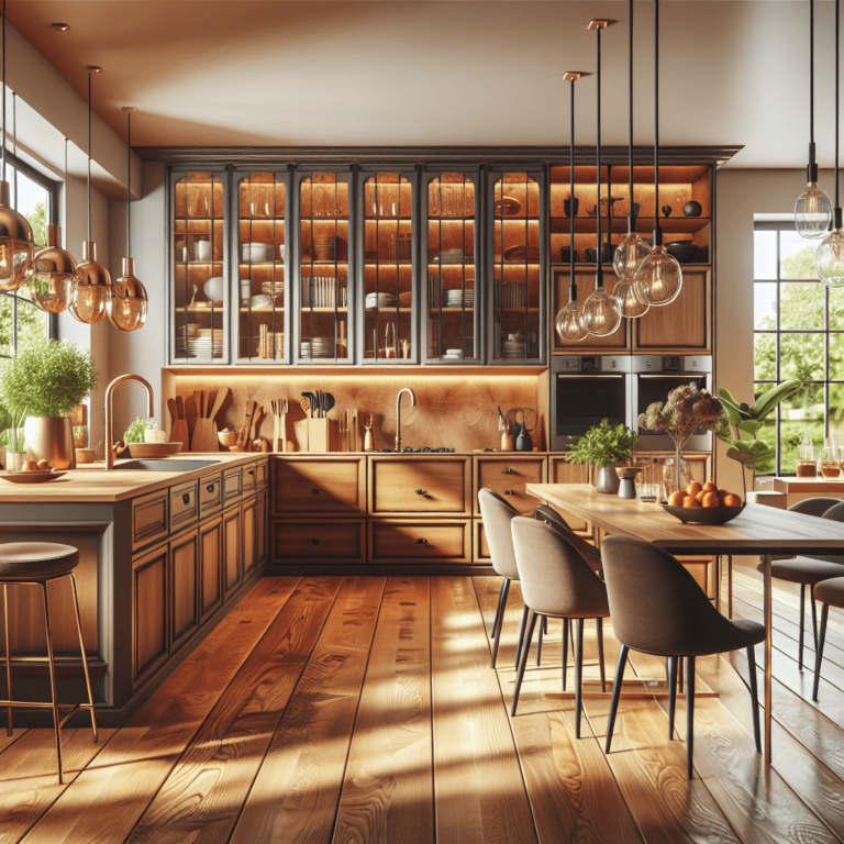 braune Schwebende Küche-Frankfurt am Main