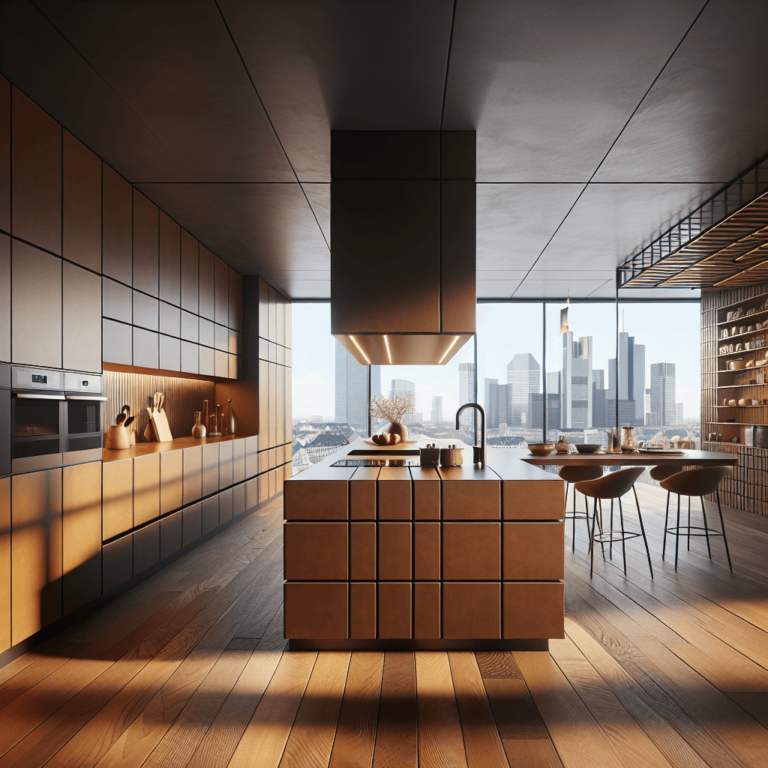 braune mehrzeilige Küche-Frankfurt am Main