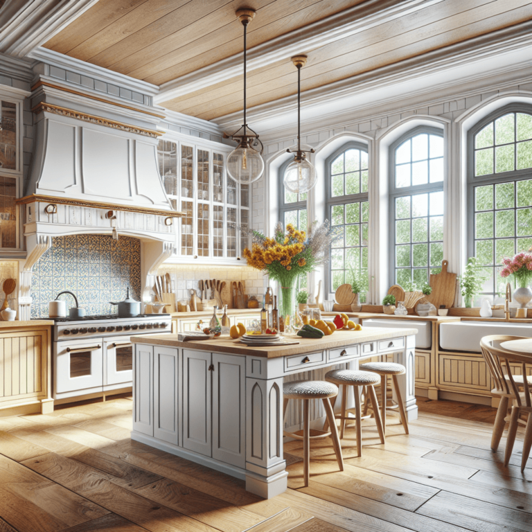 bunte Küche im Bauernhausstil-Frankfurt am Main