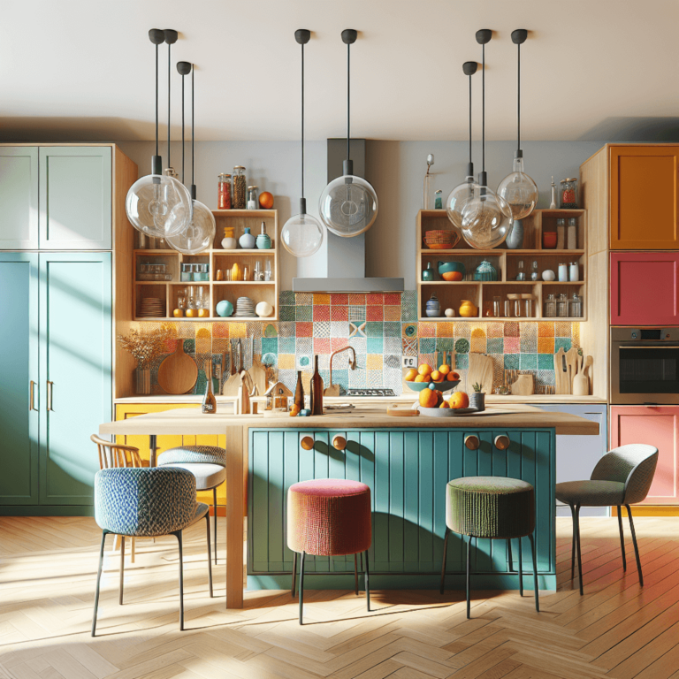 bunte Küche im skandinavischen Stil-Frankfurt am Main