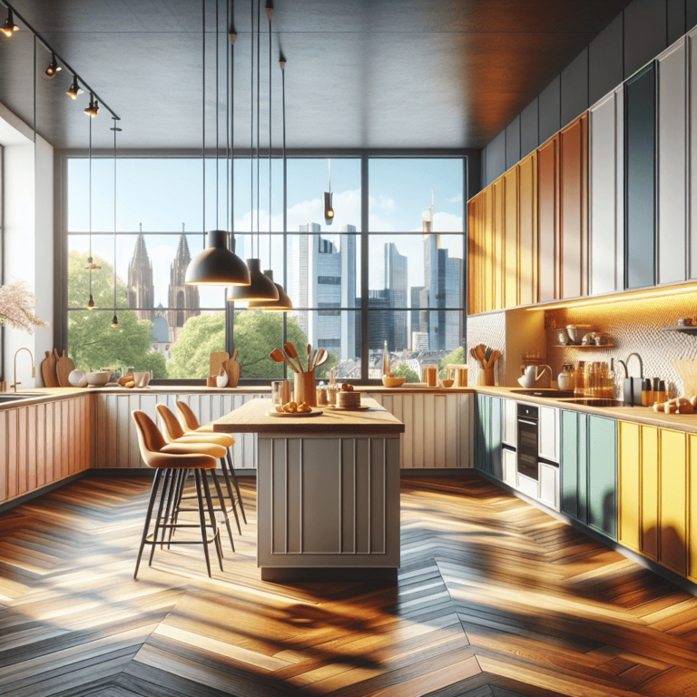 bunte mehrzeilige Küche-Frankfurt am Main