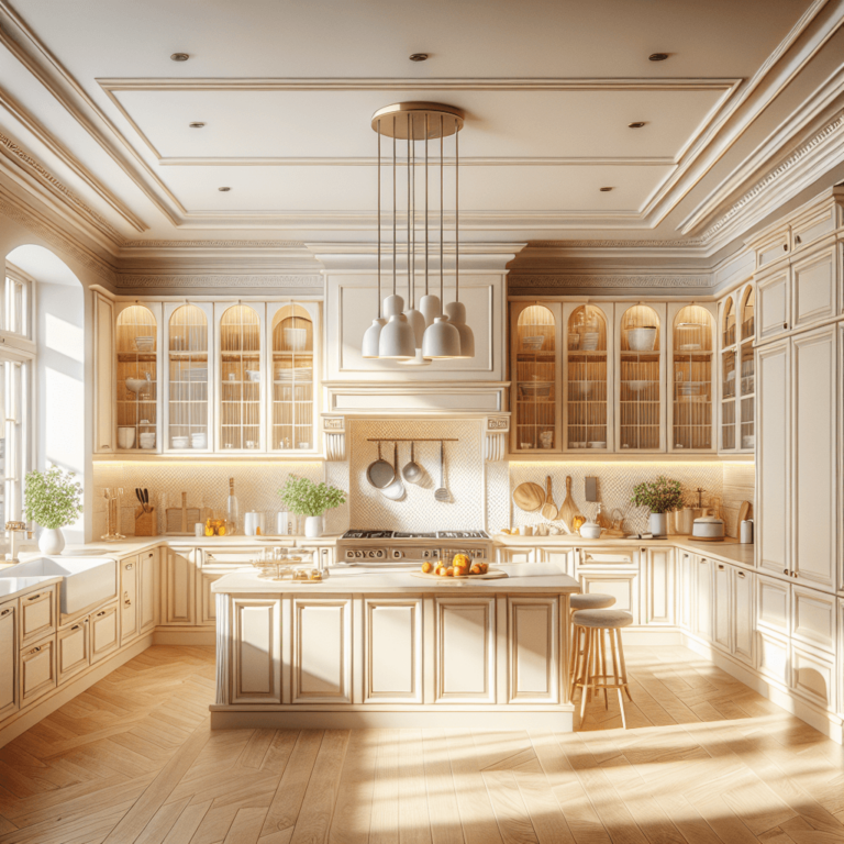 cremefarbene Amerikanische Küche-Frankfurt am Main