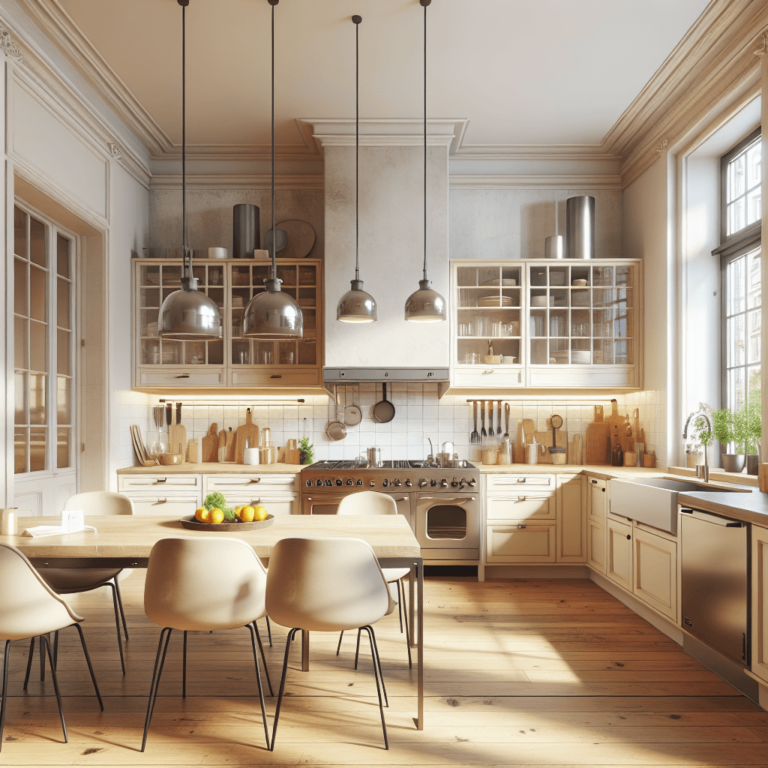 cremefarbene Industrial Style Küche-Frankfurt am Main