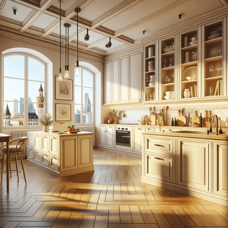 cremefarbene Mediterrane Küche-Frankfurt am Main