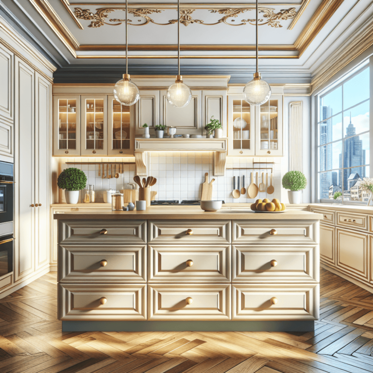 cremefarbene Retro Küche-Frankfurt am Main