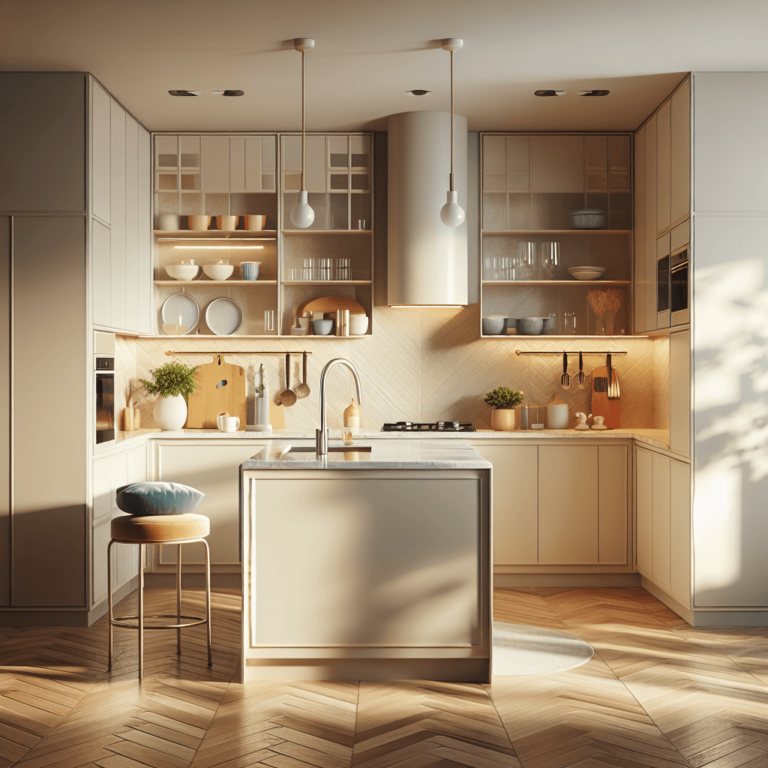 cremefarbene Singleküche-Frankfurt am Main