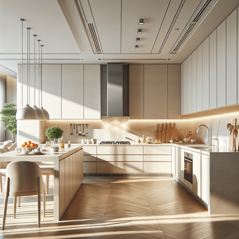 cremefarbene Wohnküche-Frankfurt am Main