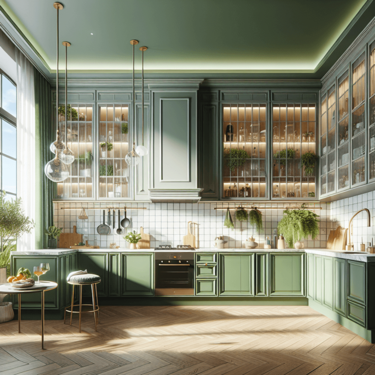 grüne Amerikanische Küche-Frankfurt am Main