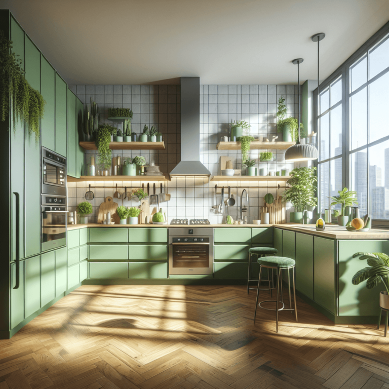 grüne Anrichte Küche-Frankfurt am Main