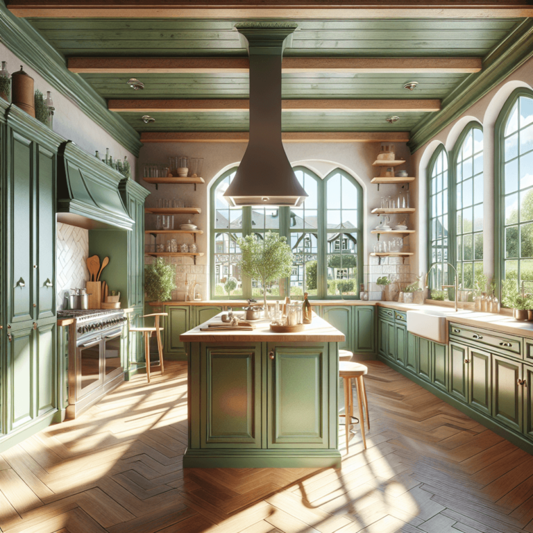 grüne Landhausküche-Frankfurt am Main