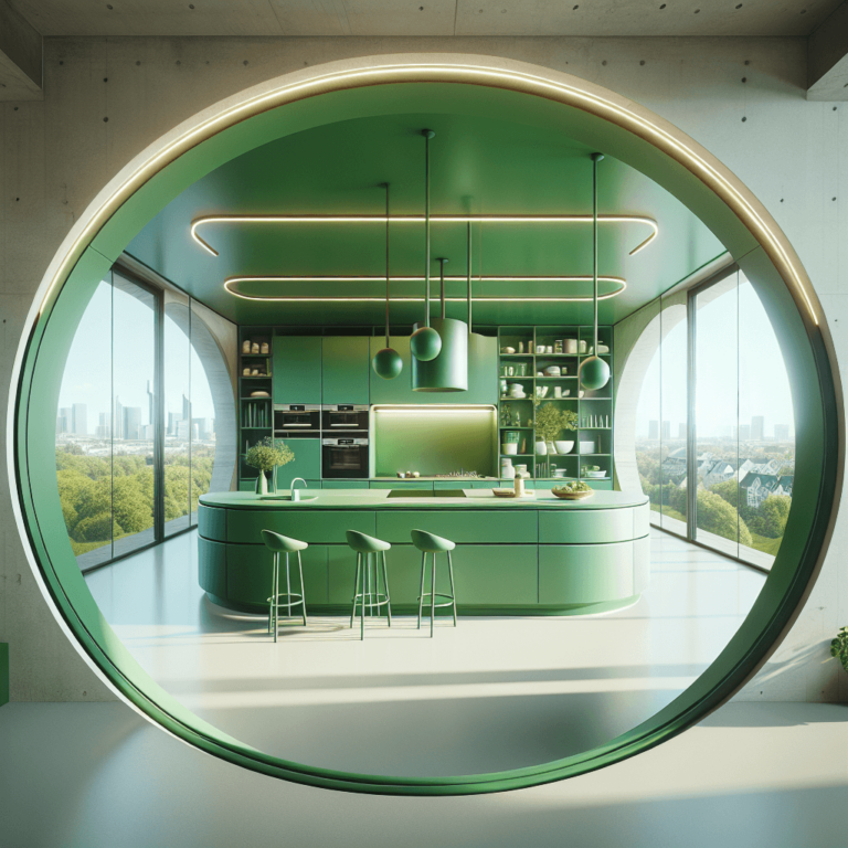 grüne Rondell Küche-Frankfurt am Main