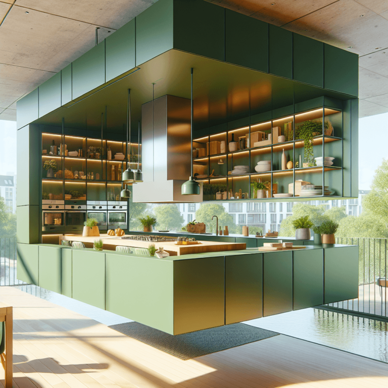 grüne Schwebende Küche-Frankfurt am Main