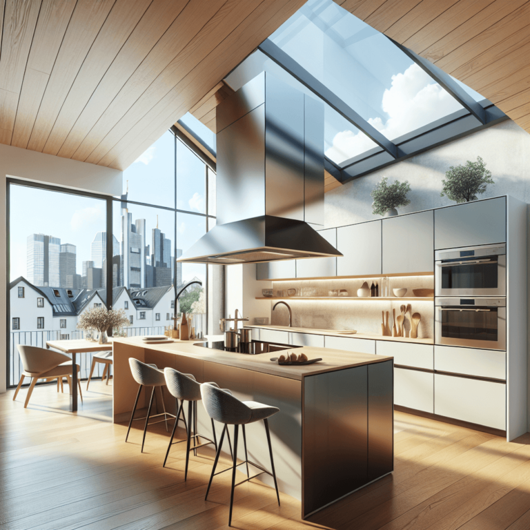 hochglanz Küche für Dachschräge-Frankfurt am Main
