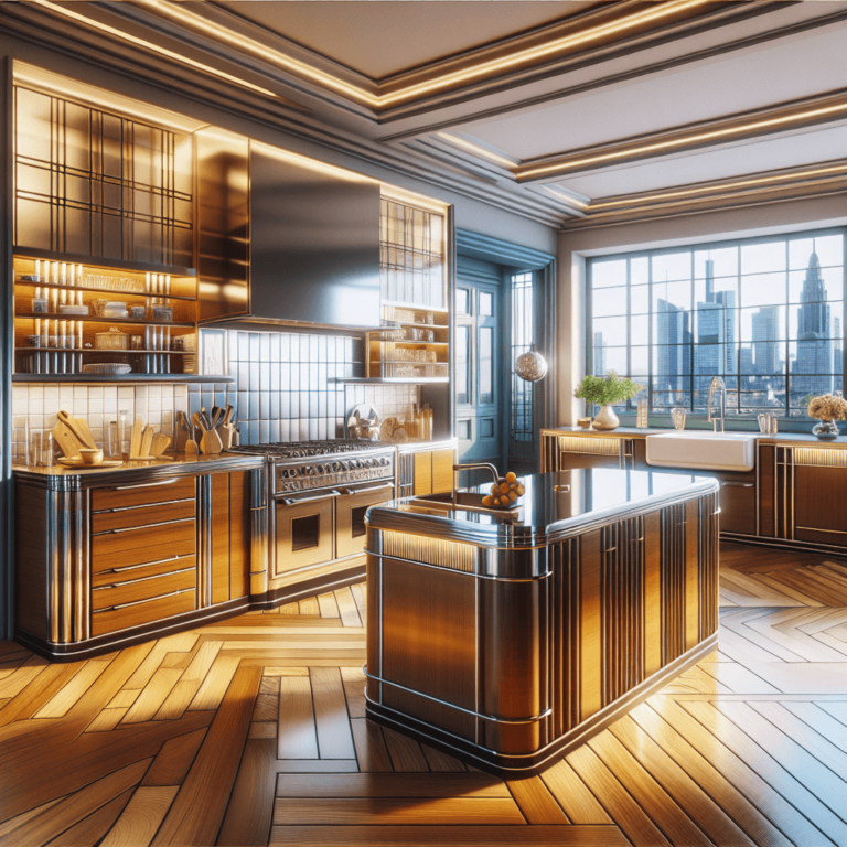 hochglanz Küche im Art-Deco-Stil-Frankfurt am Main