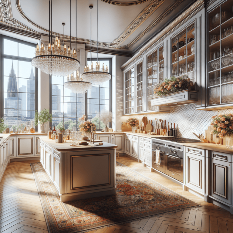 hochglanz Küche im Vintage Chic Stil-Frankfurt am Main