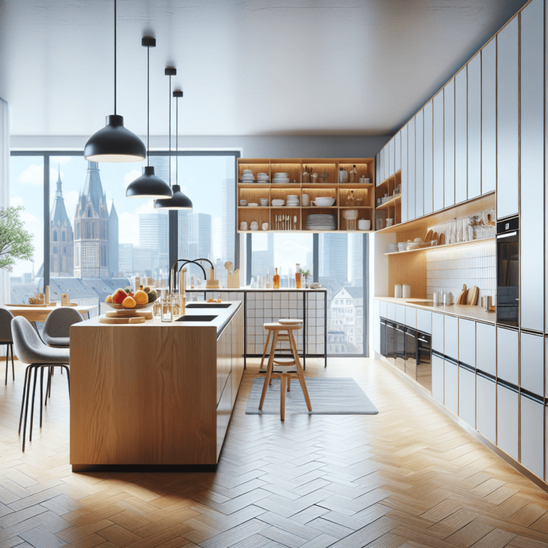 hochglanz Küche im skandinavischen Stil-Frankfurt am Main