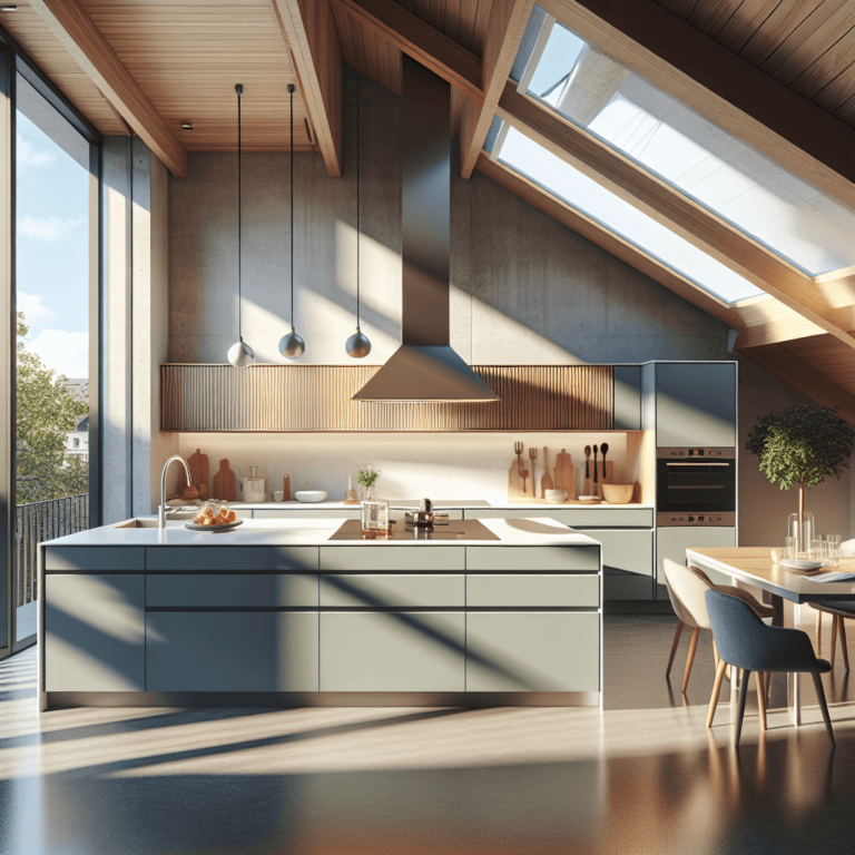 matte Küche für Dachschräge-Frankfurt am Main