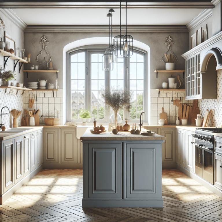 matte Küche im Vintage Chic Stil-Frankfurt am Main