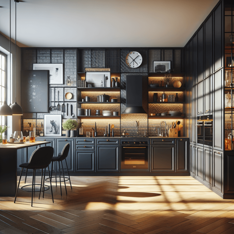 schwarze Design Küche-Frankfurt am Main