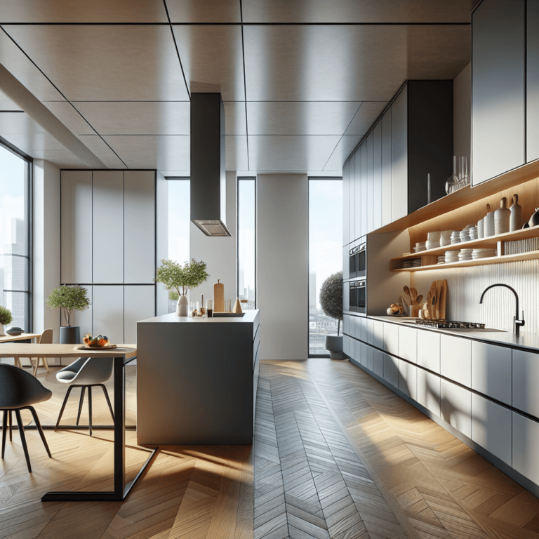 schwarze einzeilige Küche-Frankfurt am Main