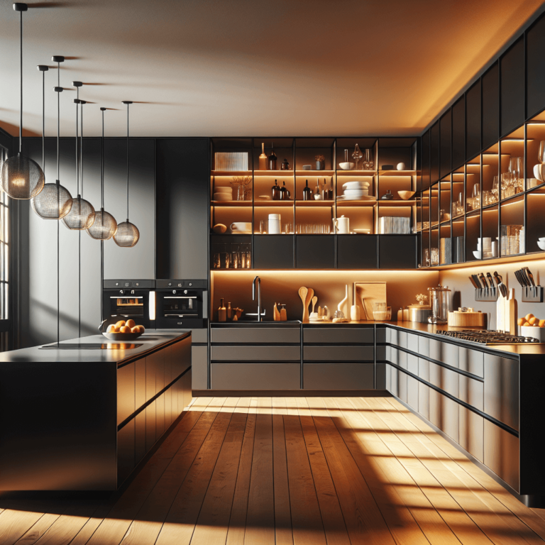 schwarze mehrzeilige Küche-Frankfurt am Main