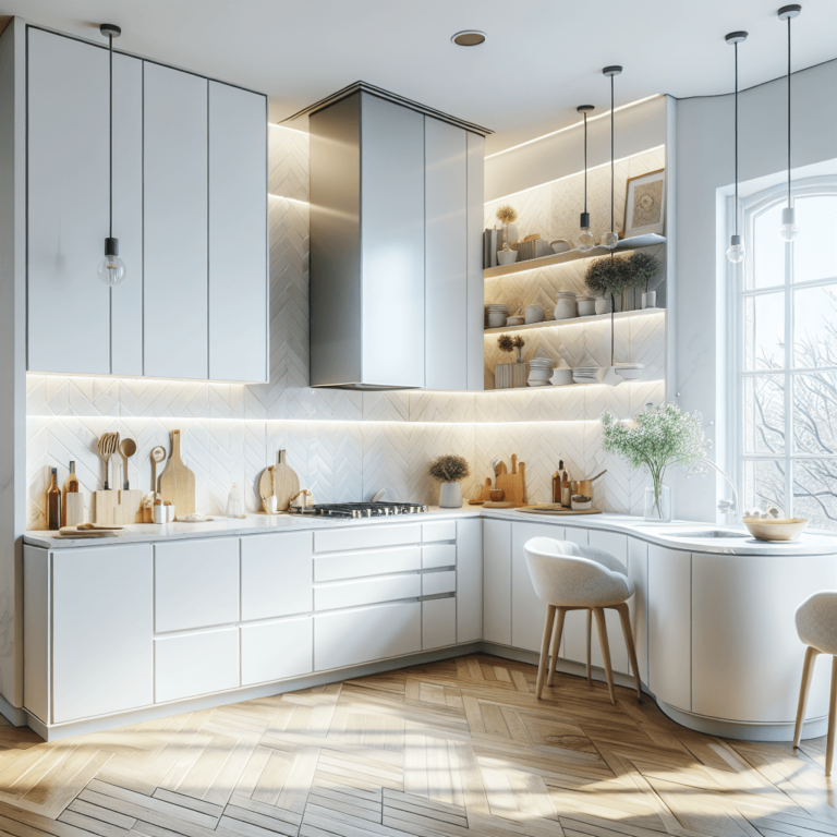 weiße Eck-Küche-Frankfurt am Main