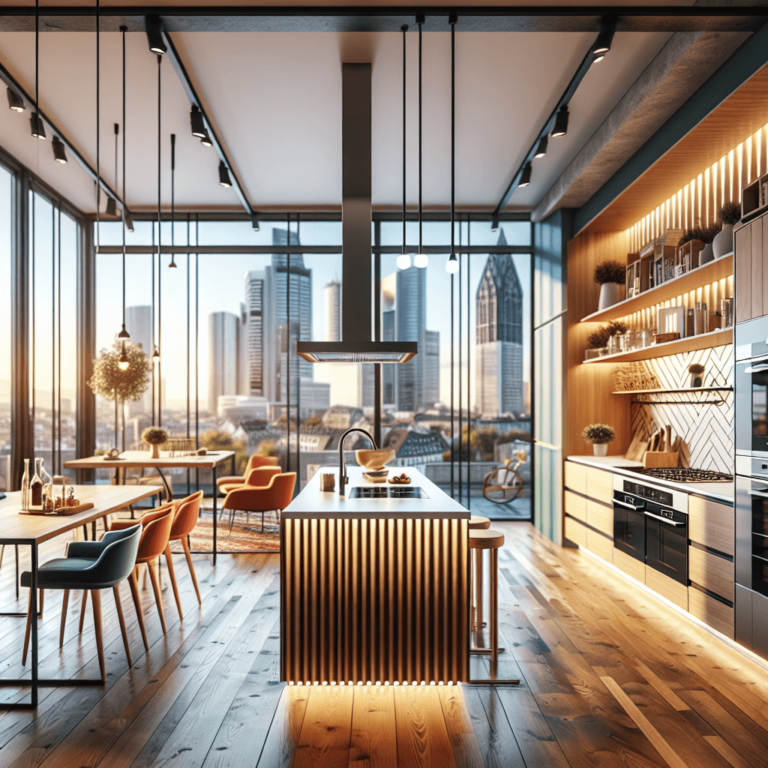 weiße Freistehende Küche-Frankfurt am Main