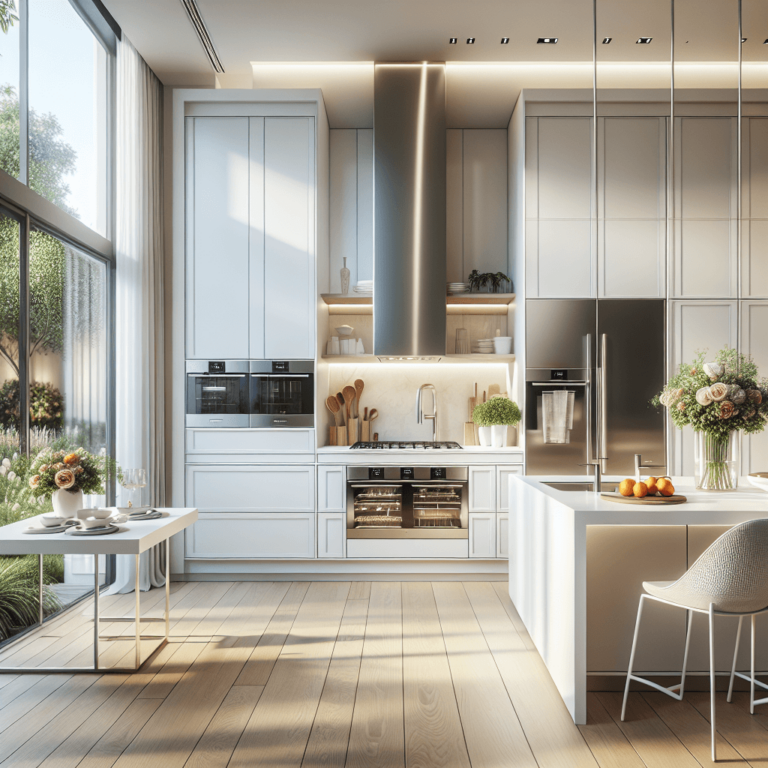 weiße Rondell Küche-Frankfurt am Main