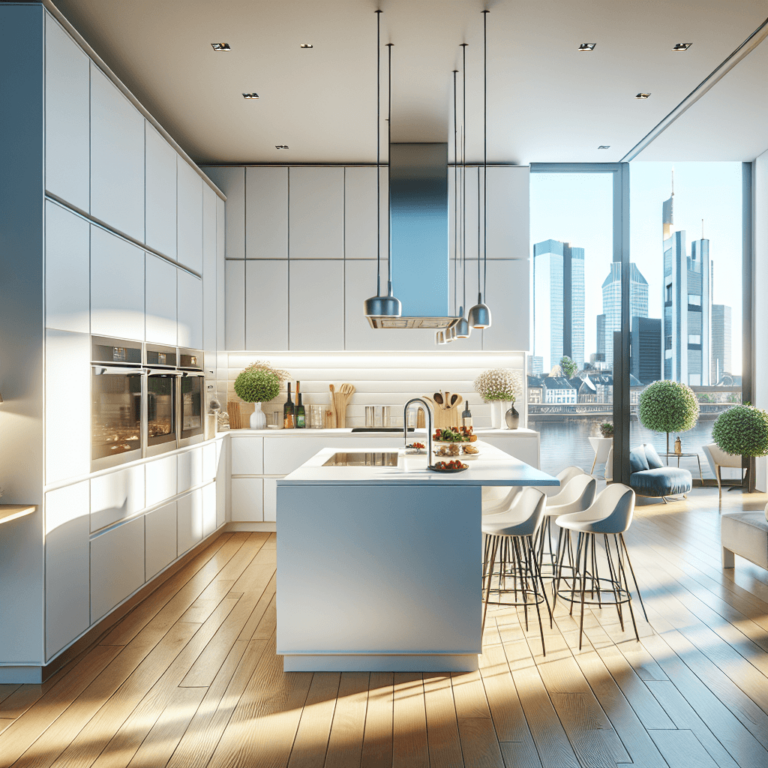 weiße mehrzeilige Küche-Frankfurt am Main